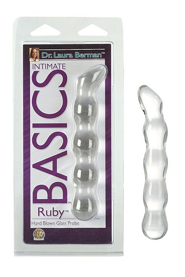 Вагинальный тренажер- стимулятор BERMAN RUBY GLASS PROB