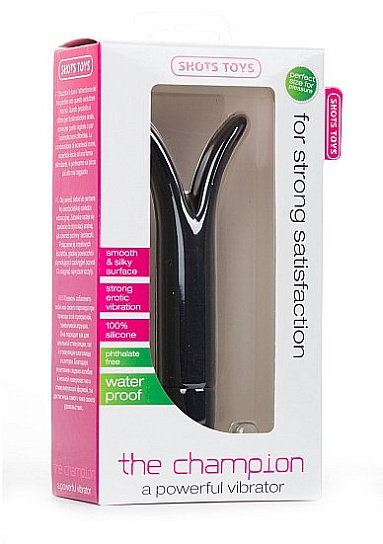 Стимулятор с разветвленной верхней частью THE CHAMPION, черный