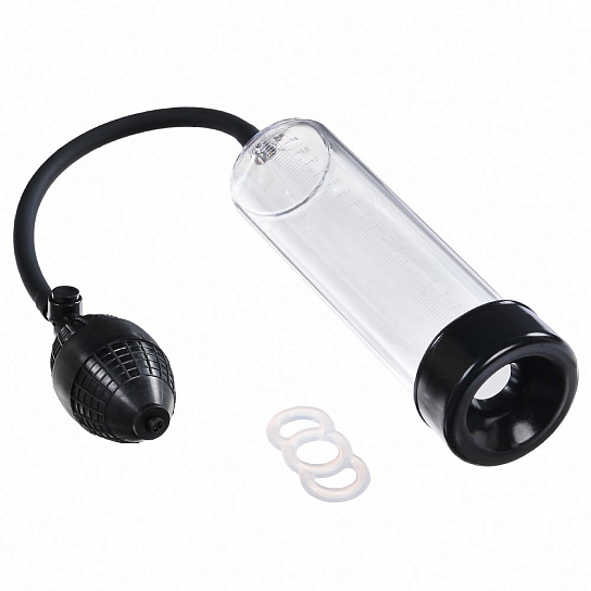 Помпа для члена Discovery RACER с линейкой 21 см, прозрачная