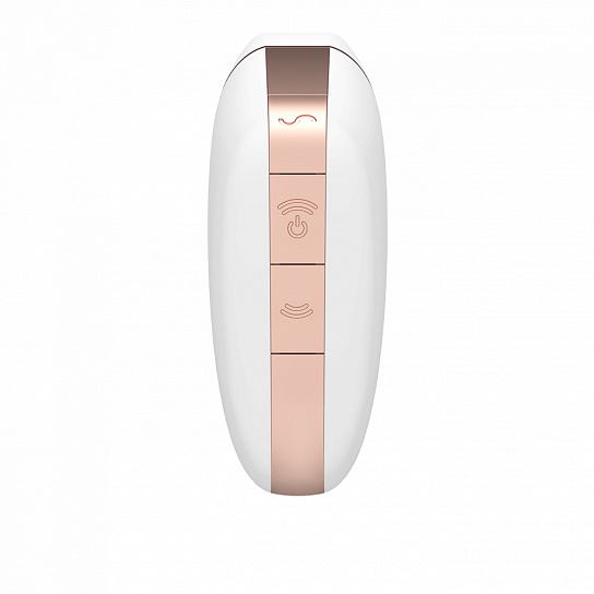 Вакуумный массажер Satisfyer Love Triangle с вибрацией, белый