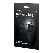 Мешочек для хранения вибромассажера Satisfyer Treasure Bag L, черный
