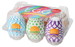 Набор яиц Tenga Egg ІV Wonder Package с разными рельефами