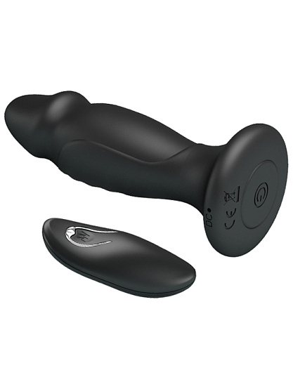 Пробка в виде фаллоса с вибрацией и пультом Baile Mr.Play