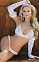 Полупрозрачный комплект SoftLine ARIANNA белый, S/M Полупрозрачный комплект SoftLine ARIANNA белый, S/M