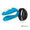 Вибратор для пар с пультом ДУ в виде часов WEARWATCH, голубой\черный