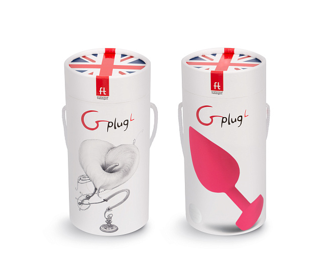 Анальная пробка большого размера с вибрацией Gvibe Gplug Large, розовая