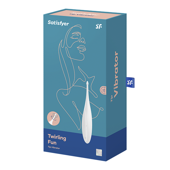 Вибратор для точечной стимуляции клитора Satisfyer Twirling Fun, белый