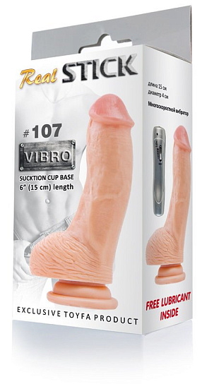 Вибратор реалистичный REALSTICK №107, 19 см