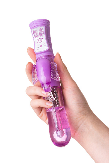 Вибратор A-Toys с функцией вращения, 22 см