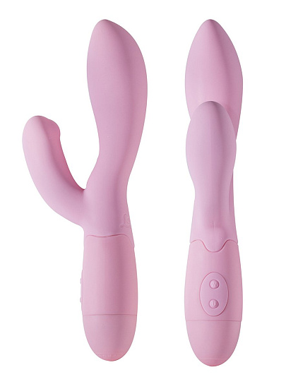 Двойной женский вибратор The Princess, 20,5 см, розовый