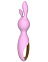 Мини-вибратор Emily с ушками, розовый