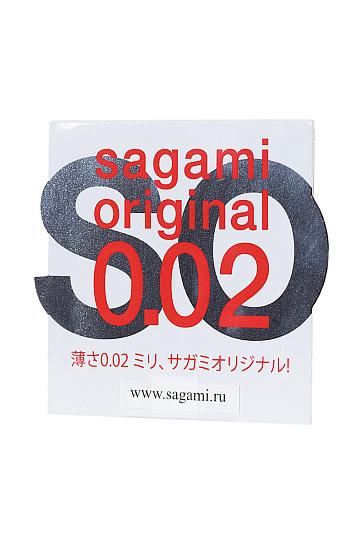 Ультратонкие полиуретановые презервативы Sagami Original 0.02 мм