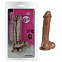 Фалоимитатор 8 Inch Carved DIldo, коричневый