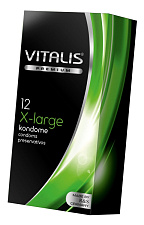 Презерватив из натурального каучукового латекса, со смазкой и накопителем Vitalis Premium X-large