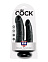 Анально-вагинальный фаллоимитатор King Cock Double Penetrator 11.4 см, черный