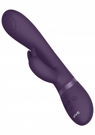 Вибромассажер кролик Cato с функцией импульсное воздействие, фиолетовый