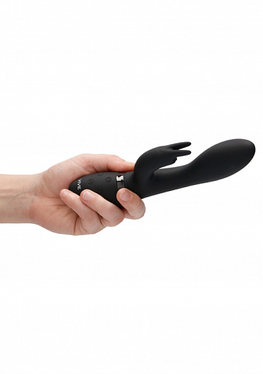 Вибромассажер-кролик Zosia с 2-я мощными моторами, черный