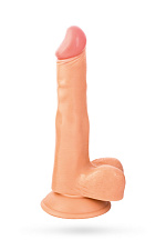 Дилдо реалистичный RealStick Nude с мошонкой, 17 см
