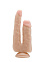Двойной фаллоимитатор Realistic Cock 10", 16 см, телесный
