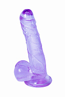 Фаллоимитатор Lola Games Intergalactic Oxygen с мошонкой, фиолетовый, 17,5 см