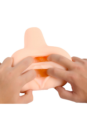 Мастурбатор-реалистик вагина и анус Xise, с вибрацией