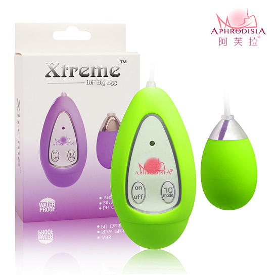 Виброяичко Xtreme-10F Egg (B), зеленое