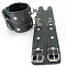 Оковы черные с двумя пряжками