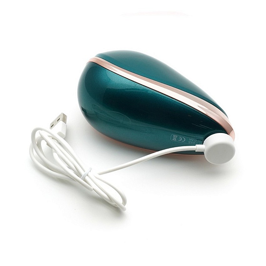 Вакуумно-волновой стимулятор в тревел версии KisToy K-King, зеленый