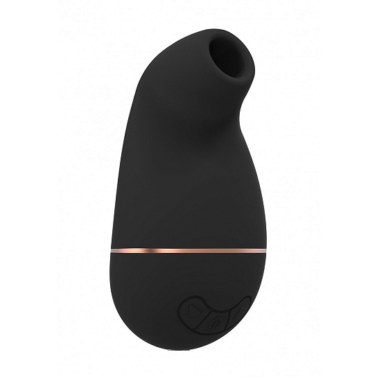Бесконтактный стимулятор Kissable из мягкого силикона, черный