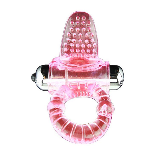 Эрекционное кольцо Sweet Vibration Ring с язычком для клитора