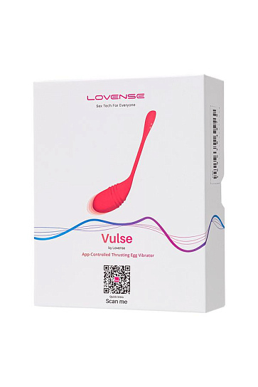 Виброяйцо с фрикциями Lovense Vulse, красное