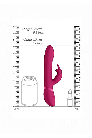 Вибромассажер Amoris со стимулирующими бусинами, розовый