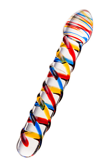 Стеклянный фаллос для вагинальной и анальной стимуляции 19,7 см