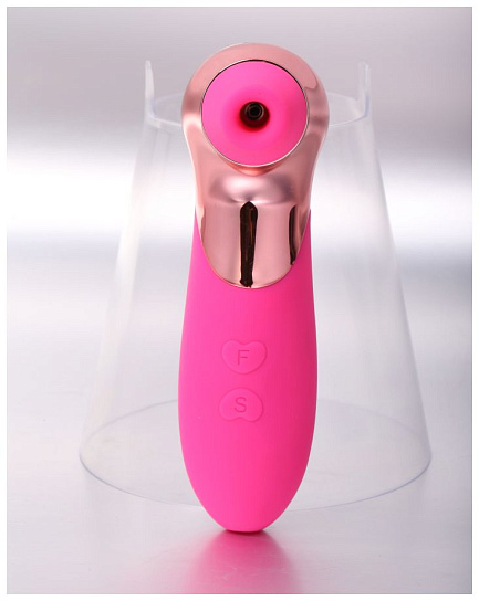 Вибростимулятор PRO-X5 с функцией вакуумной стимуляции, розовый