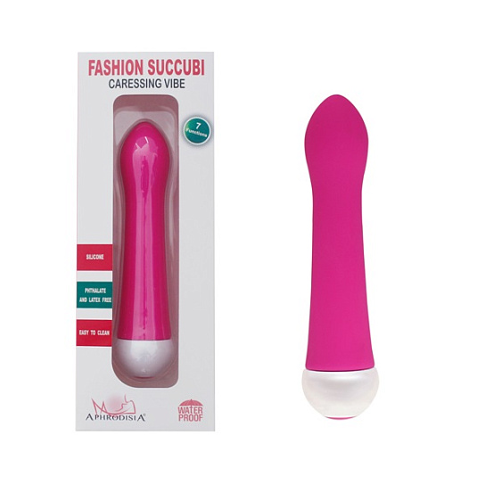 Аккуратный вибратор небольшого размера CARESSING VIBE, 12 см, розовый