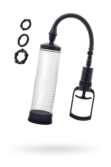 Вакуумная помпа для члена СЕКСУС МЕН, 22 см, черная