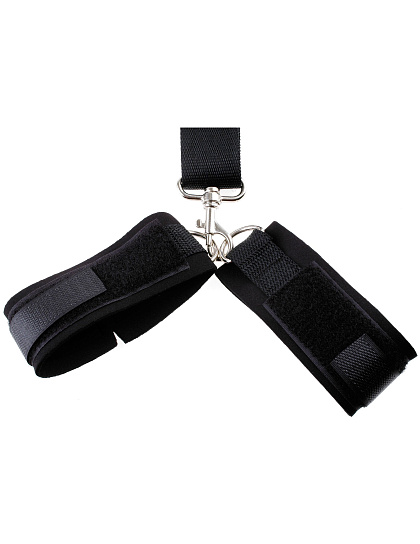Фиксаторы Gag & Wrist Restraint черные для новичков