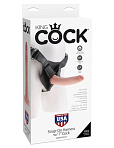 Фаллос Strap-on Harness King Cock с реалистичной насадкой 16,5 см