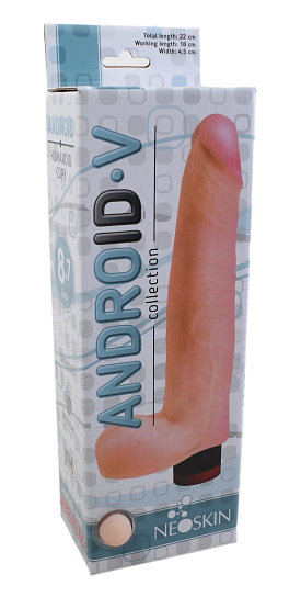 Вибратор-реалистик ANDROID Collection-V, гладкий, 18 см