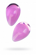 Вагинальные шарики Sexus из розового стекла, диаметр 3,2 см