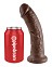 Фаллос на присоске King Cock 8 реалистичный, 19 см, коричневый Фаллос на присоске King Cock 8 реалистичный, 19 см, коричневый