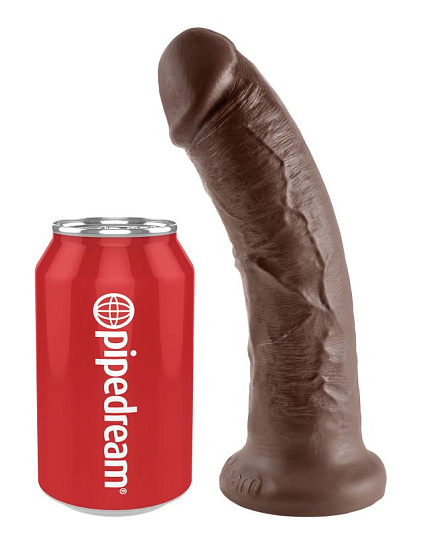 Фаллос на присоске King Cock 8 реалистичный, 19 см, коричневый Фаллос на присоске King Cock 8 реалистичный, 19 см, коричневый