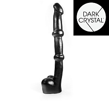Длинный фаллоимитатор-гигант Dark Crystal Black, 34 см