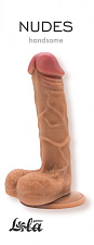 Реалистичный фаллоимитатор на присоске Nudes, 14 см, бежевый