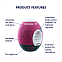 Яйцо мастурбатор Satisfyer Bubble с рельефом