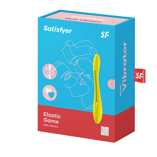Многофункциональный вибратор Elastic Game, желтый