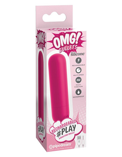 Многоскоростная вибропуля розовая OMG Bullets Play