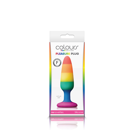 Радужная пробка Colours - Pride Edition, размер S