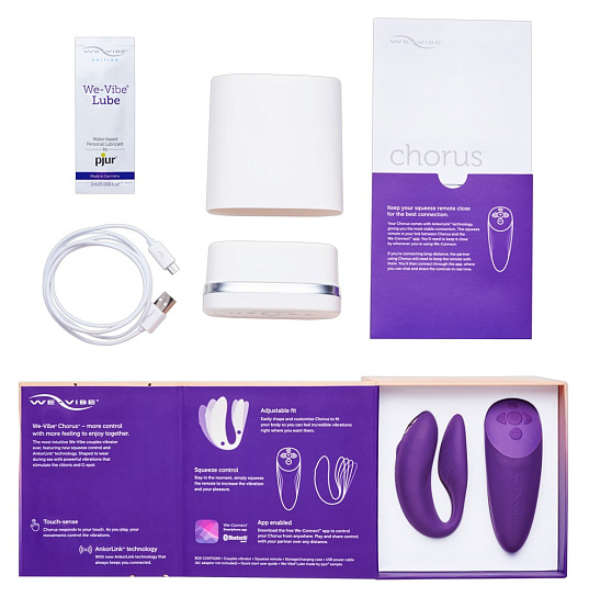 Вибратор для пар We-Vibe Chorus, фиолетовый