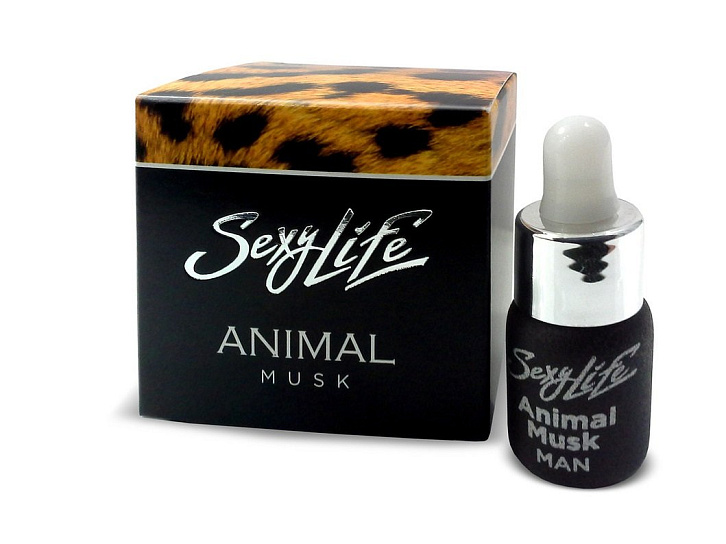 Духи Sexy Life Animal Musk с брутальным ароматом мускуса, 5 мл